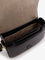 Ami Paris Leather shoulder bag with metal logo on the front - Noir
