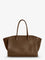 The Row Marlo 14 leather shoulder bag - Tawny Brown Ans