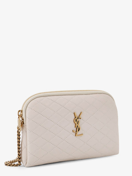 Saint Laurent Gaby leather crossbody bag - Crema Soft