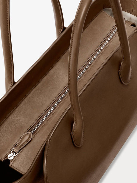 The Row Marlo 14 leather shoulder bag - Tawny Brown Ans