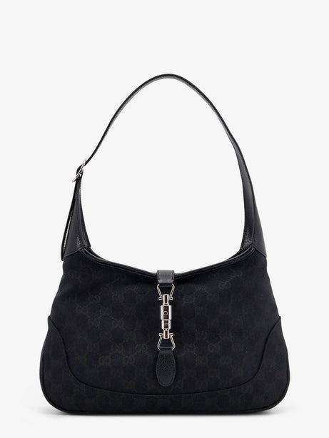 Gucci Jackie 1961 GG fabric shoulder bag - Nero