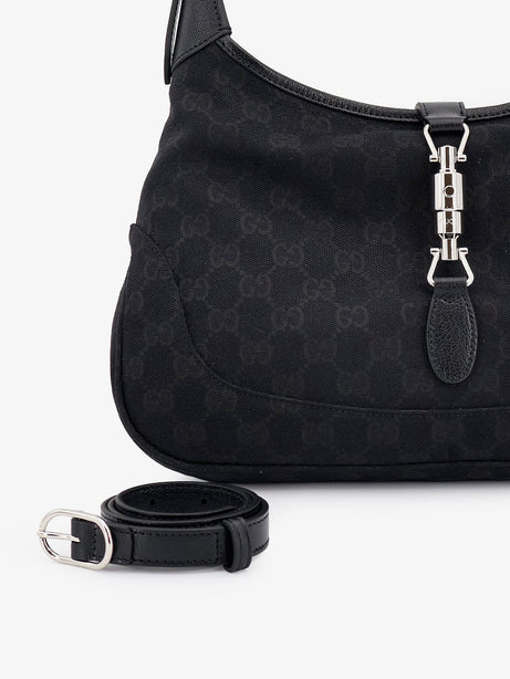 Gucci Jackie 1961 GG fabric shoulder bag - Nero