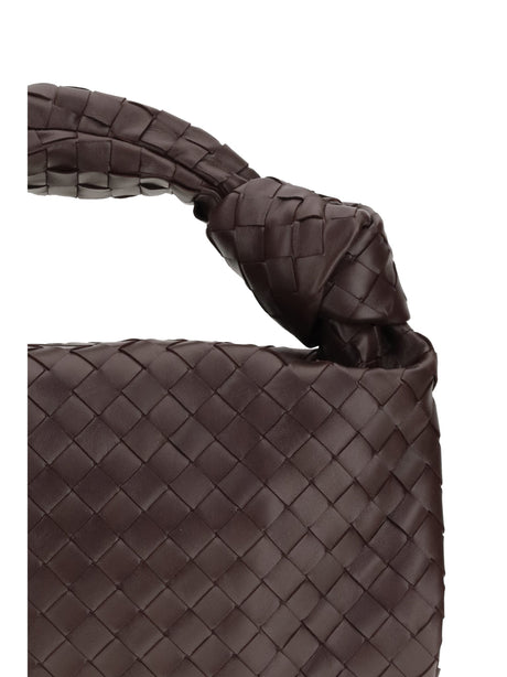Bottega Veneta Jodie Shoulder Bag - Dark Barolo-Gold