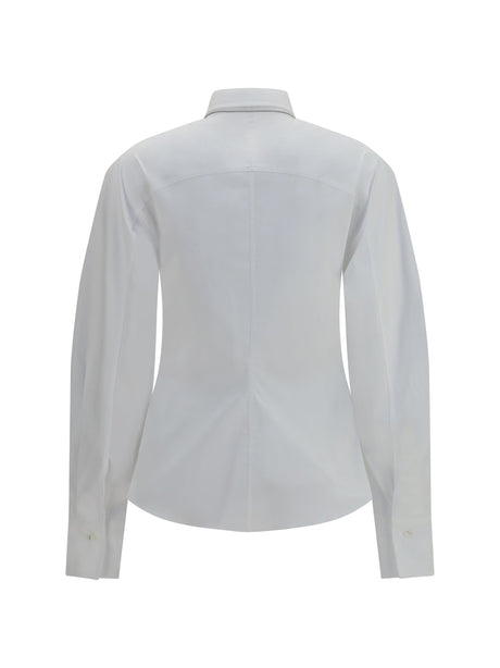 Brunello Cucinelli Cotton blend Shirt with tie - White