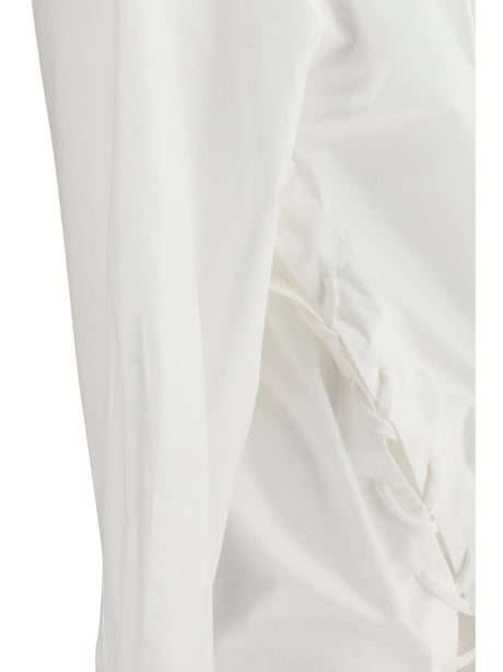 Balenciaga Lace-up cotton Shirt - White