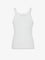 Fendi Ribbed cotton tank top - White