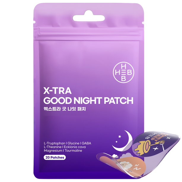 [HEB] X-TRA GOOD NIGHT PATCH – Sleep Better, Wake Up Refreshed(20 Patches)/Premium K-Quality