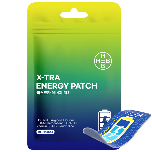 [HEB] Extra Energy Patch - Transdermal Arginine Boost (10 Patches)/Arginine Patch/Golf Essentials/Premium K-Quality