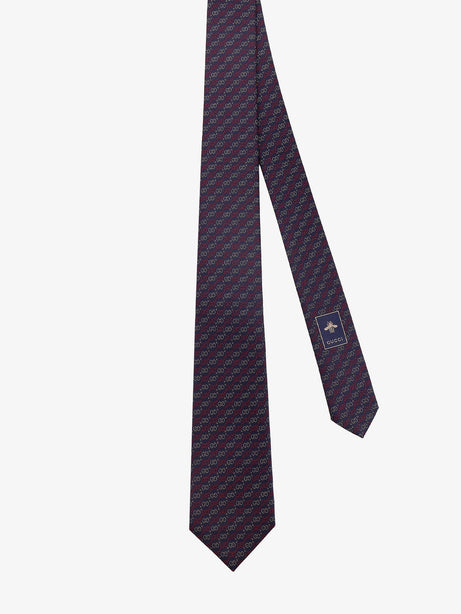 Gucci Pixy silk tie - Navy Red