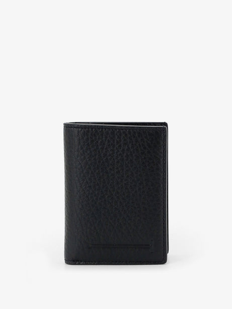 Tom Ford Leather card holder with embossed logo - Black