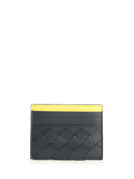 Bottega Veneta Woven Credit Card Holder - Blue