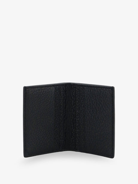 Tom Ford Leather card holder with embossed logo - Black