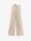 Pinko Ivy linen trousers with embroidery - Beige