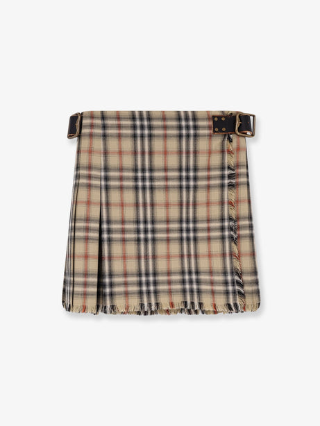 Burberry Skye cotton kilt - Sand Ip Check