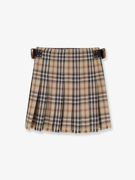 Burberry Skye cotton kilt - Sand Ip Check