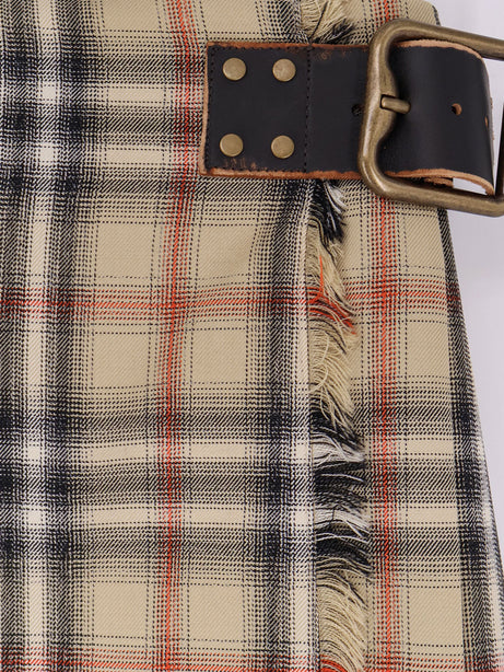 Burberry Skye cotton kilt - Sand Ip Check