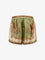Zimmermann Indra silk shorts - Khaki Floral