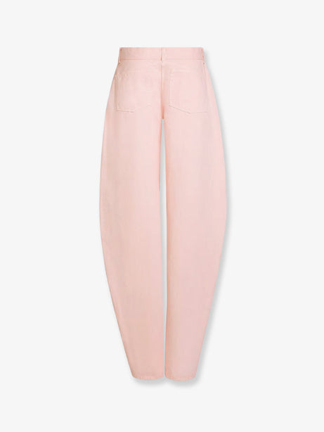 Alaia Barrel fit denim trousers - Rose Pale