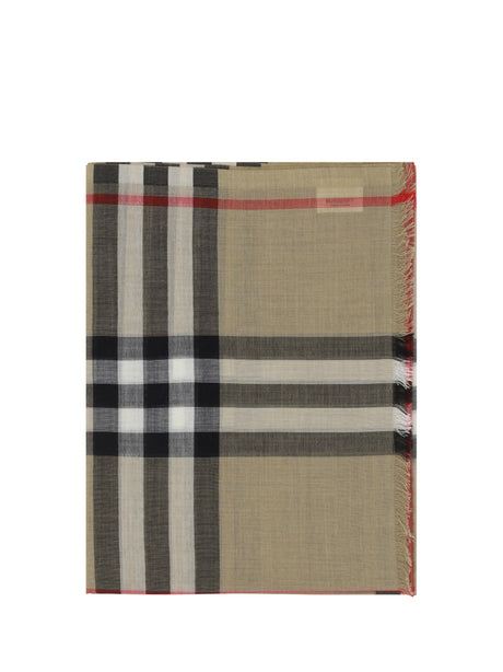 Burberry Silk and wool blend Scarf - Archive Beige