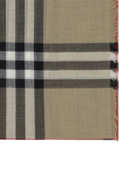Burberry Silk and wool blend Scarf - Archive Beige