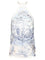 Ferragamo Top Scarf With Ethnic Print - Sky Blue