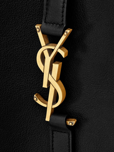 Saint Laurent Le 5 à 7 hammered leather shoulder bag - Nero