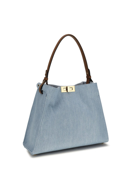 Fendi Medium Way Handbag - Denim Ch+Sellier+Os