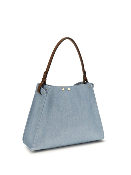 Fendi Medium Way Handbag - Denim Ch+Sellier+Os