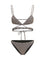 Gucci Printed stretch jersey bikini - Beige Ebony
