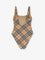 Burberry Nylon one-piece swimsuit with check print - Sand Ip Check