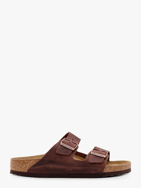 Birkenstock Arizona leather sandals - Marrone