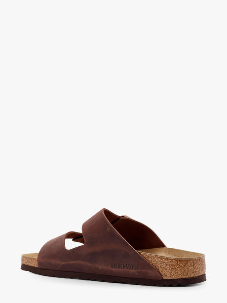 Birkenstock Arizona leather sandals - Marrone