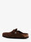 Birkenstock Suede Boston sandals - Marrone