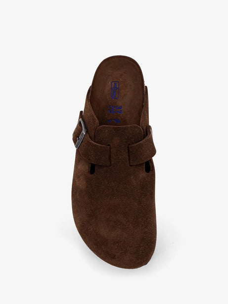 Birkenstock Suede Boston sandals - Marrone