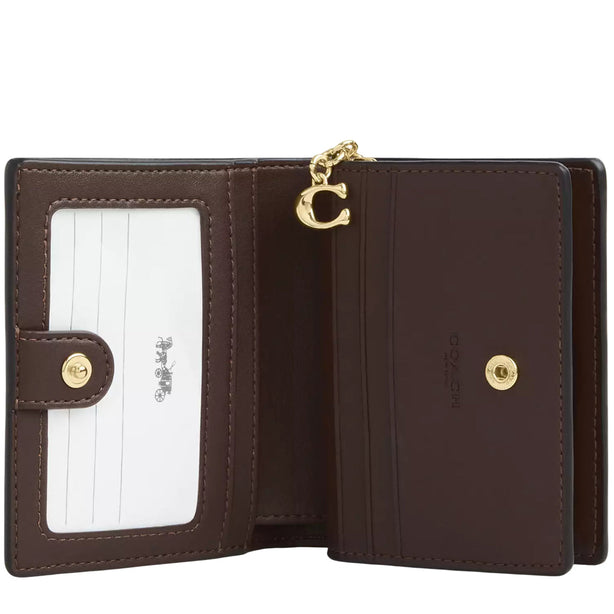 Coach Snap Wallet In Ombre Signature Canvas - Brown CEC36