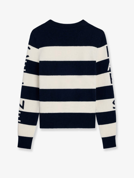 Celine Striped wool sweater - Ecru/Navy