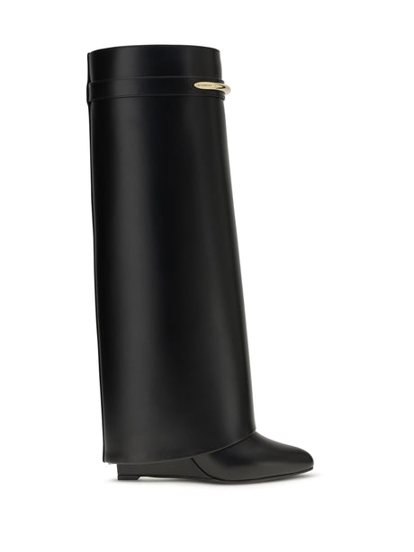 Givenchy Leather Shark Boots - Black