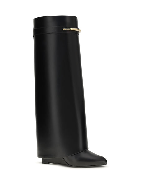 Givenchy Leather Shark Boots - Black