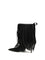 Balenciaga Avenue Fringe Ankle Boots - Black