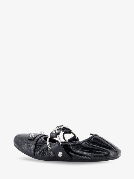 Balenciaga City Flat L005 leather ballerinas - Blacksilver