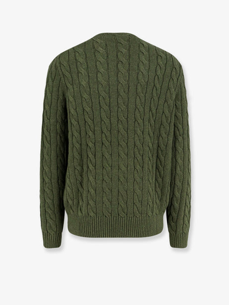 Polo Ralph Lauren Cotton sweater with embroidered logo on the front - Garden Trail Heather