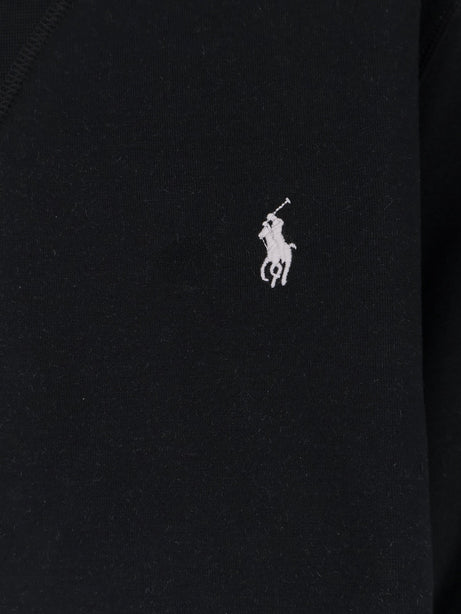Polo Ralph Lauren Cotton blend sweatshirt with front embroidered logo - Polo Black Cream Pp