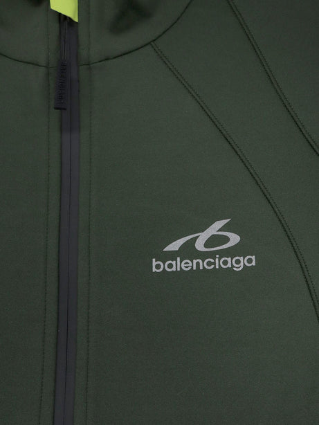 Balenciaga Fitted Zip-Up sweatshirt - Khakilime