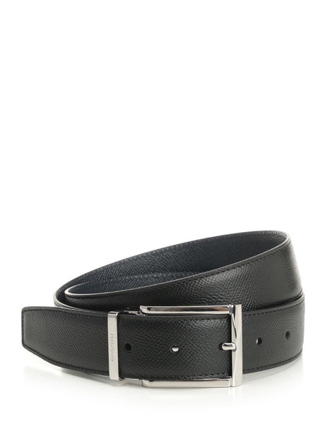 Ferragamo Reversible Leather Belt - Black