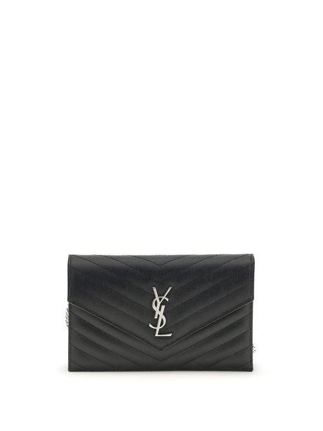 Saint Laurent Cassandre mini Shoulder Bag - Black