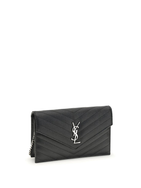 Saint Laurent Cassandre mini Shoulder Bag - Black