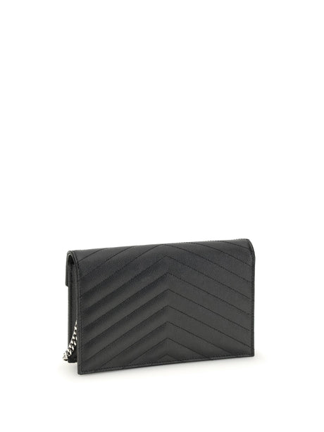 Saint Laurent Cassandre mini Shoulder Bag - Black