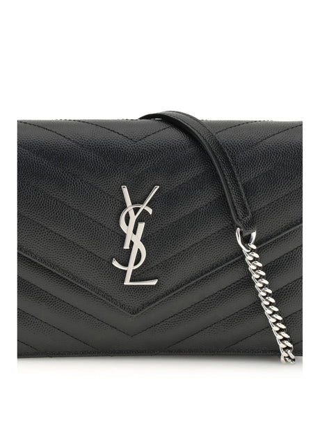 Saint Laurent Cassandre mini Shoulder Bag - Black