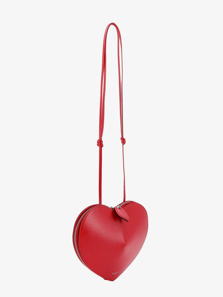 Alaia Le Coeur leather crossbody bag - Laque