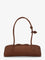 Alaia Teckel Medium suede shoulder bag - Terre D'Ombre 2
